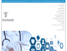 Tablet Screenshot of enerhealth.com